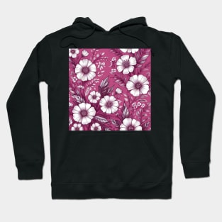 White Flowers Hoodie